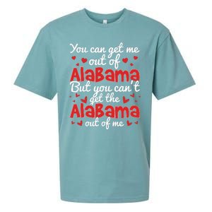 Bama Love You Cant Get The Alabama Out Of Me Sueded Cloud Jersey T-Shirt