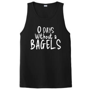 Bagel Lovers Zero Days Without Bagels Funny Baking Gift PosiCharge Competitor Tank