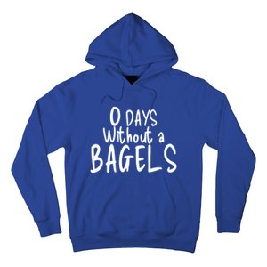 Bagel Lovers Zero Days Without Bagels Funny Baking Gift Hoodie