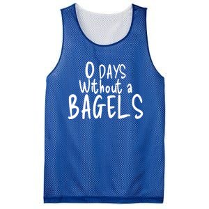 Bagel Lovers Zero Days Without Bagels Funny Baking Gift Mesh Reversible Basketball Jersey Tank