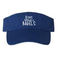 Bagel Lovers Zero Days Without Bagels Funny Baking Gift Valucap Bio-Washed Visor