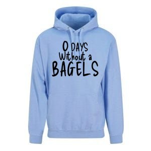 Bagel Lovers Zero Days Without Bagels Funny Baking Gift Unisex Surf Hoodie