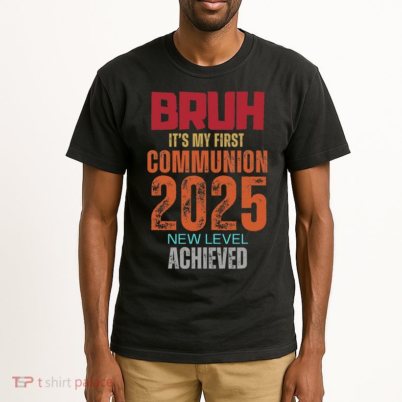 Bruh My 1st First Communion 2025 Video Game Tall T-Shirt