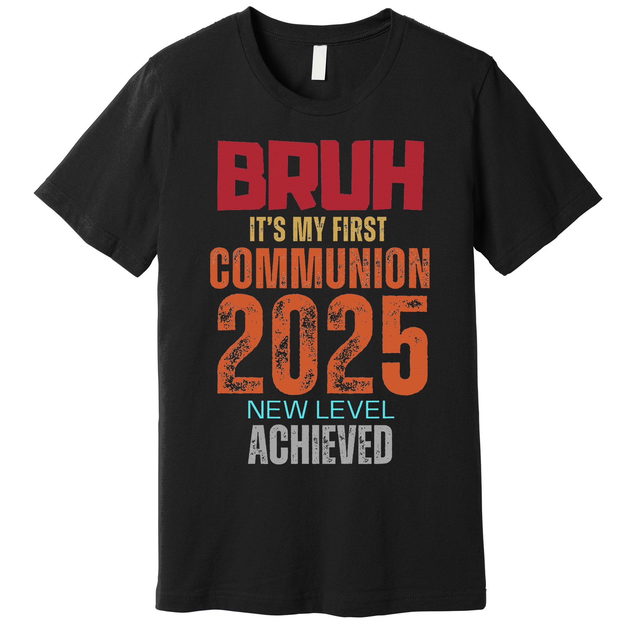 Bruh My 1st First Communion 2025 Video Game Premium T-Shirt