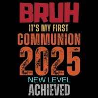 Bruh My 1st First Communion 2025 Video Game Zip Tote Bag