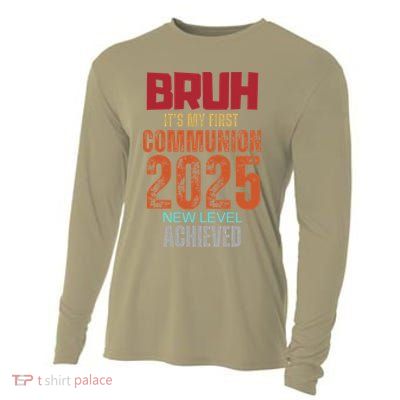 Bruh My 1st First Communion 2025 Video Game Cooling Performance Long Sleeve Crew