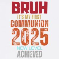 Bruh My 1st First Communion 2025 Video Game Garment-Dyed Sweatshirt