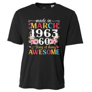 Born March 1963 Birthday Gift Made In 1963 60 Year Old Women Cooling Performance Crew T-Shirt