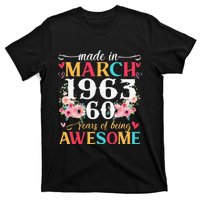 Born March 1963 Birthday Gift Made In 1963 60 Year Old Women T-Shirt