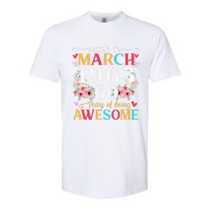 Born March 1963 Birthday Gift Made In 1963 60 Year Old Women Softstyle CVC T-Shirt