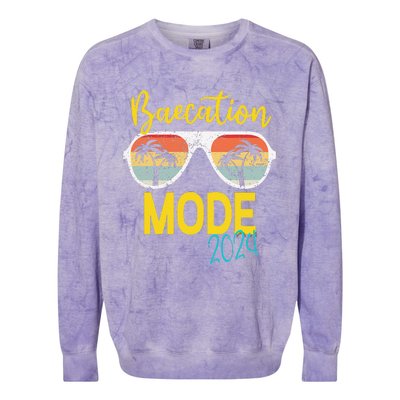 Baecations Mode 2024 Matching Couples Trip Beach Vacation Colorblast Crewneck Sweatshirt