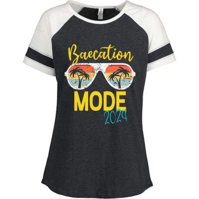 Baecations Mode 2024 Matching Couples Trip Beach Vacation Enza Ladies Jersey Colorblock Tee