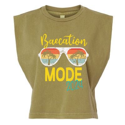 Baecations Mode 2024 Matching Couples Trip Beach Vacation Garment-Dyed Women's Muscle Tee