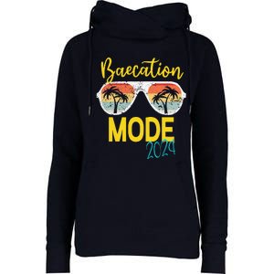 Baecations Mode 2024 Matching Couples Trip Beach Vacation Womens Funnel Neck Pullover Hood