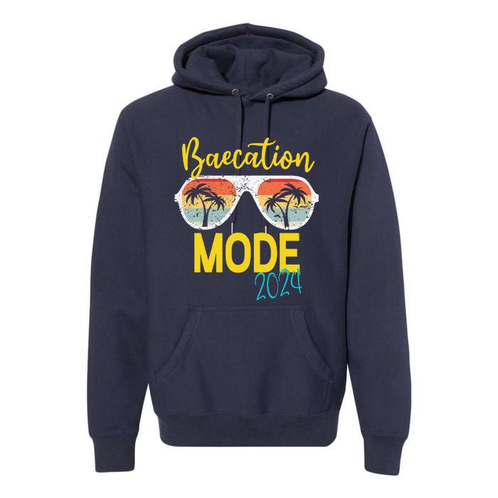 Baecations Mode 2024 Matching Couples Trip Beach Vacation Premium Hoodie