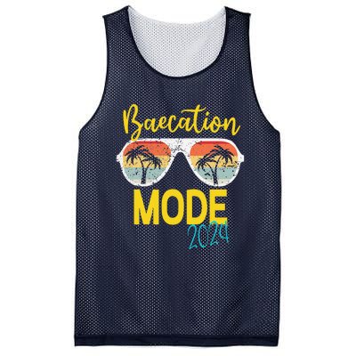 Baecations Mode 2024 Matching Couples Trip Beach Vacation Mesh Reversible Basketball Jersey Tank