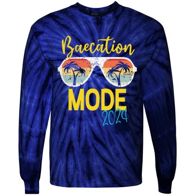 Baecations Mode 2024 Matching Couples Trip Beach Vacation Tie-Dye Long Sleeve Shirt