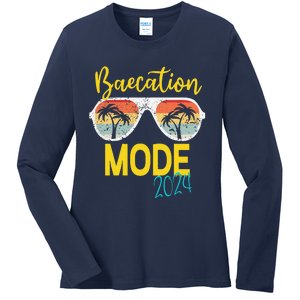 Baecations Mode 2024 Matching Couples Trip Beach Vacation Ladies Long Sleeve Shirt