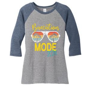 Baecations Mode 2024 Matching Couples Trip Beach Vacation Women's Tri-Blend 3/4-Sleeve Raglan Shirt