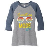 Baecations Mode 2024 Matching Couples Trip Beach Vacation Women's Tri-Blend 3/4-Sleeve Raglan Shirt