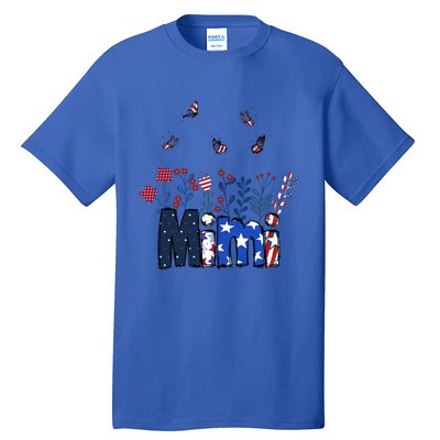 Butterflies Mimi 4th Of July Happy Usa Independence Christm Great Gift Tall T-Shirt