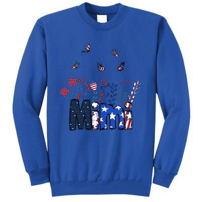 Butterflies Mimi 4th Of July Happy Usa Independence Christm Great Gift Tall Sweatshirt