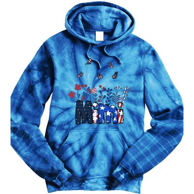 Butterflies Mimi 4th Of July Happy Usa Independence Christm Great Gift Tie Dye Hoodie