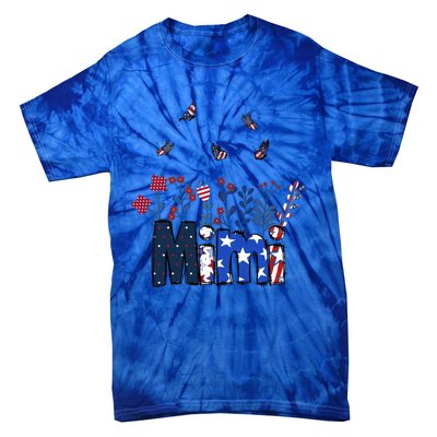 Butterflies Mimi 4th Of July Happy Usa Independence Christm Great Gift Tie-Dye T-Shirt