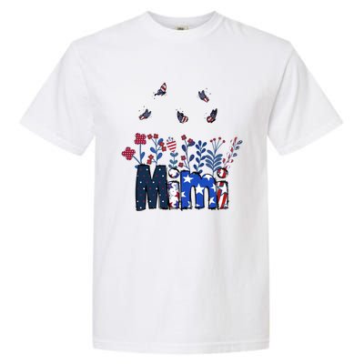 Butterflies Mimi 4th Of July Happy Usa Independence Christm Great Gift Garment-Dyed Heavyweight T-Shirt