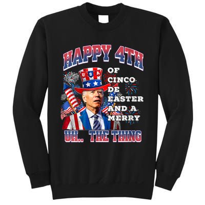 Biden Merry 4th The Thing Confused Joe Biden 4th Of July Sweatshirt