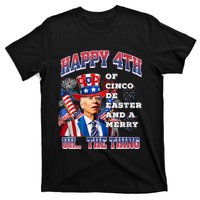 Biden Merry 4th The Thing Confused Joe Biden 4th Of July T-Shirt