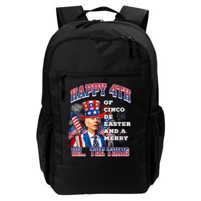 Biden Merry 4th The Thing Confused Joe Biden 4th Of July Daily Commute Backpack