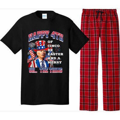 Biden Merry 4th The Thing Confused Joe Biden 4th Of July Pajama Set