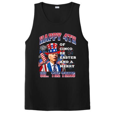 Biden Merry 4th The Thing Confused Joe Biden 4th Of July PosiCharge Competitor Tank