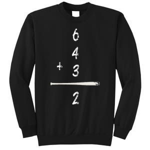 Baseball Math 6 4 3 2 Double Play Cute Softball Game Sweatshirt