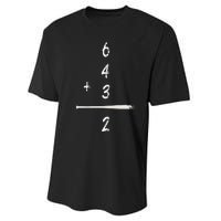 Baseball Math 6 4 3 2 Double Play Cute Softball Game Performance Sprint T-Shirt