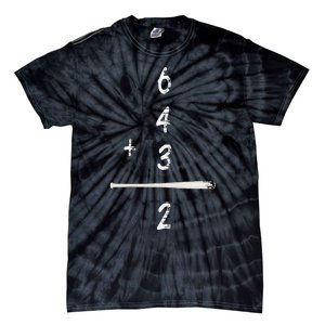 Baseball Math 6 4 3 2 Double Play Cute Softball Game Tie-Dye T-Shirt