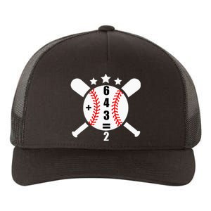 Baseball Math 6 4 3 2 Double Play Cute Softball Game Yupoong Adult 5-Panel Trucker Hat