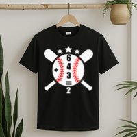 Baseball Math 6 4 3 2 Double Play Cute Softball Game T-Shirt