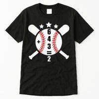 Baseball Math 6 4 3 2 Double Play Cute Softball Game Tall T-Shirt