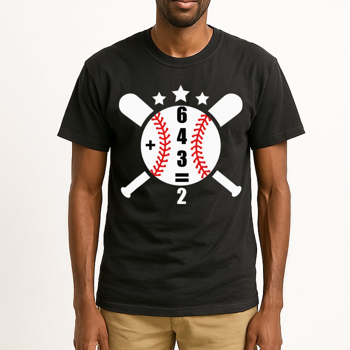 Baseball Math 6 4 3 2 Double Play Cute Softball Game Tall T-Shirt