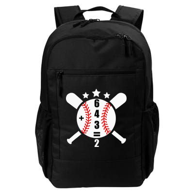 Baseball Math 6 4 3 2 Double Play Cute Softball Game Backpack