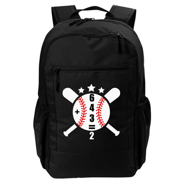 Baseball Math 6 4 3 2 Double Play Cute Softball Game Backpack
