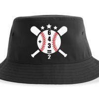 Baseball Math 6 4 3 2 Double Play Cute Softball Game Sustainable Bucket Hat