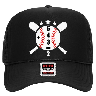 Baseball Math 6 4 3 2 Double Play Cute Softball Game Hat