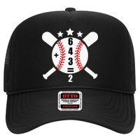 Baseball Math 6 4 3 2 Double Play Cute Softball Game Hat