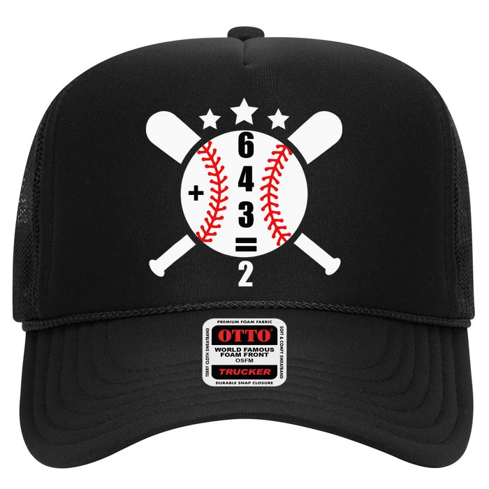Baseball Math 6 4 3 2 Double Play Cute Softball Game Hat