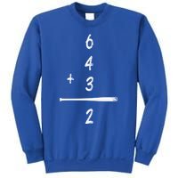 Baseball Math 6 4 3 2 Double Play Cute Gift Softball Game Gift Sweatshirt