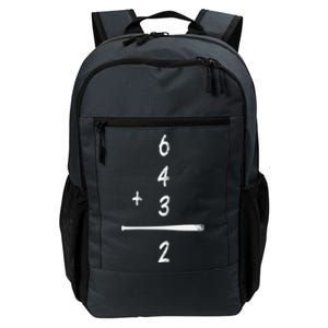 Baseball Math 6 4 3 2 Double Play Cute Gift Softball Game Gift Daily Commute Backpack