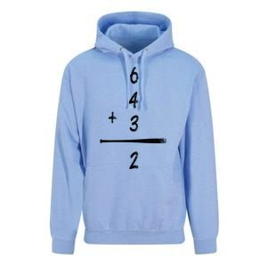 Baseball Math 6 4 3 2 Double Play Cute Gift Softball Game Gift Unisex Surf Hoodie